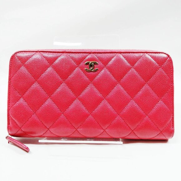 Chanel Long Wallet Pink CaviarSkin 597-070925 - Picture 1 of 9